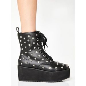 Strange Cvlt Studded Stomp Hi Boots